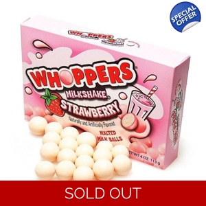 Hersheys Whoppers Strawberry Milkshake Malted Milk Balls